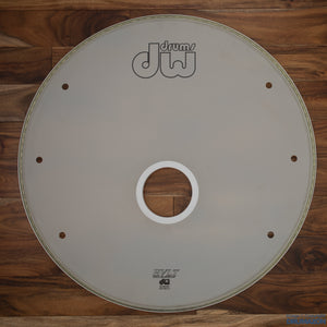 DW 22" DESIGN COATED BASS DRUM LOGO HEAD  / PRE-LOVED