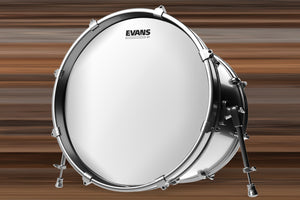 EVANS G1 COATED BASS BATTER / RESONANT DRUM HEAD (SIZES 16" TO 22")