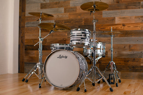 LUDWIG NEUSONIC 3 PIECE DRUM KIT FAB CONFIGURATION DIGITAL BLACK
