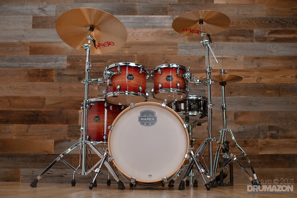 MAPEX ARMORY 5 PIECE FUSION 20 MAPLE BIRCH HYBRID SHELL DRUM KIT RE Drumazon
