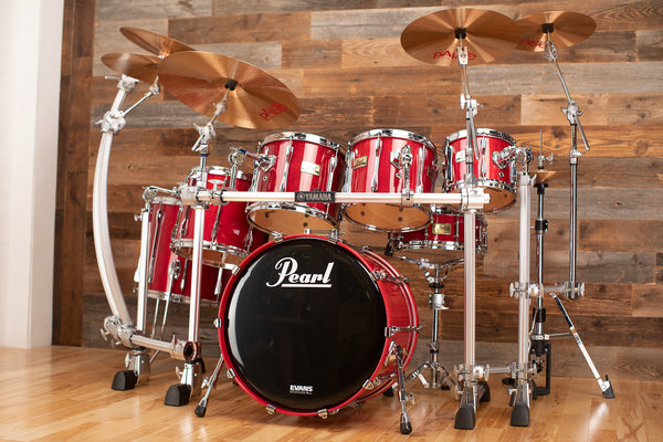 Pearl drum set red discount