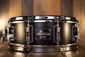 SONOR SIGNATURE GAVIN HARRISON 14 X 5.25 PROTEAN SNARE DRUM PREMIUM EDITION WITH HARDCASE, DAMPENERS AND ALTERNATIVE SNARE WIRES