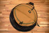 TACKLE 22" LEATHER AND CANVAS CYMBAL BAG, BACK PACK, BLACK