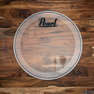 PEARL 20" CLEAR BASS DRUM LOGO HEAD / NEW OLD STOCK