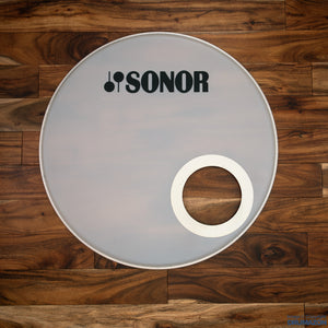 SONOR 20" SMOOTH WHITE BASS DRUM LOGO HEAD  / PRE-LOVED