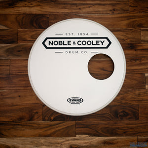 NOBLE & COOLEY 18" EQ3 SMOOTH WHITE BASS DRUM LOGO HEAD / EX-DEMO