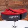 AHEAD SPINAL G SADDLE DRUM THRONE WITH 4 LEG BASE, RED