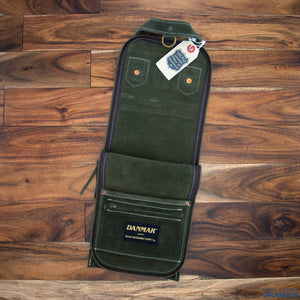 DANMAR BY TACKLE JAZZ DRUM STICK CASE, GREEN SUEDE