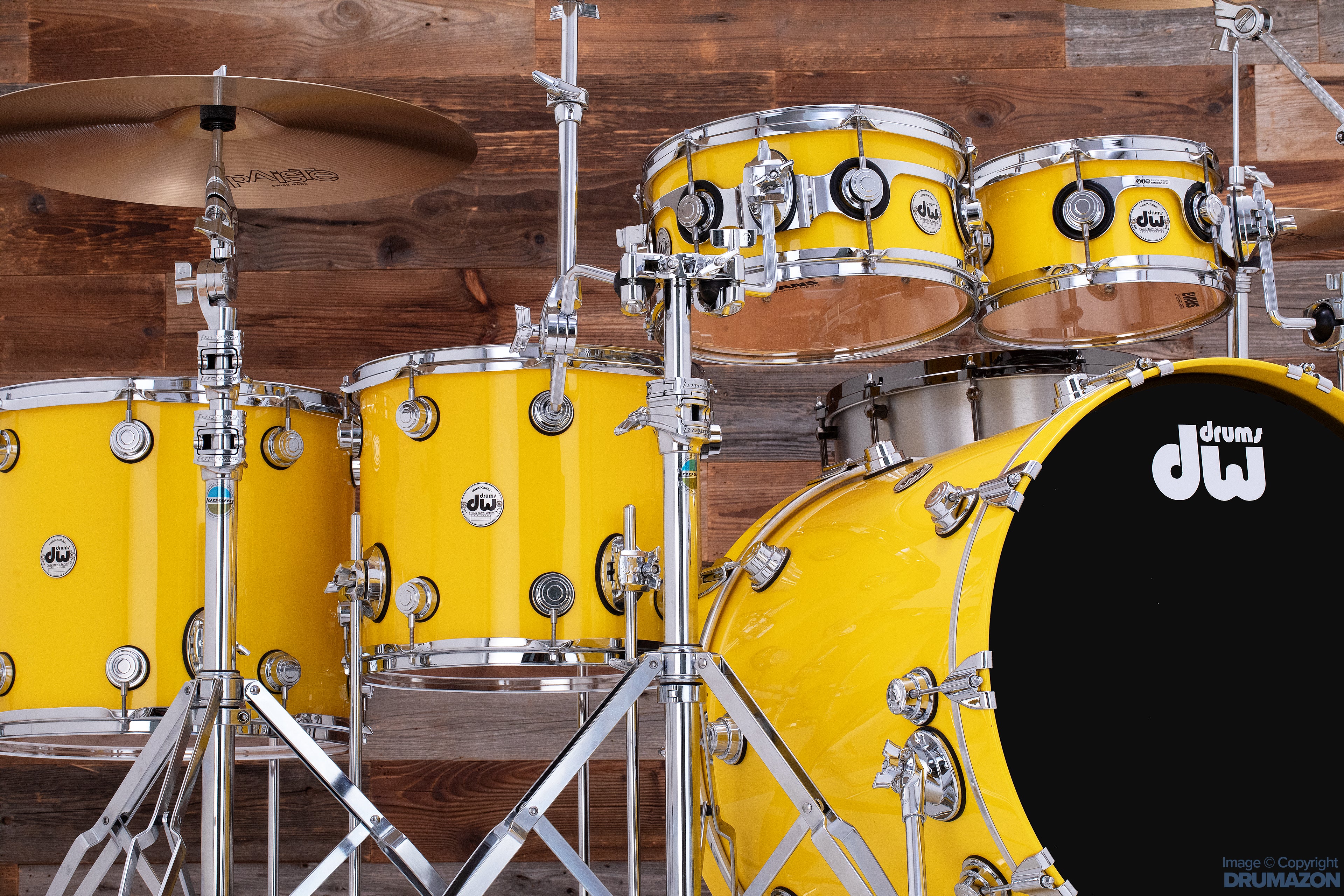 DW (DRUM WORKSHOP) COLLECTORS SERIES, 5 PIECE SHORT STACK DRUM KIT 