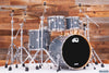 DW (DRUM WORKSHOP) DESIGN SERIES 4 PIECE DRUM KIT, STEEL GREY GLOSS, (PRE-LOVED)