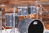 DW (DRUM WORKSHOP) DESIGN SERIES 4 PIECE DRUM KIT, STEEL GREY GLOSS, (PRE-LOVED)