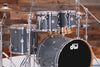 DW (DRUM WORKSHOP) DESIGN SERIES 4 PIECE DRUM KIT, STEEL GREY GLOSS, (PRE-LOVED)