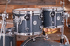 DW (DRUM WORKSHOP) DESIGN SERIES 4 PIECE DRUM KIT, STEEL GREY GLOSS, (PRE-LOVED)