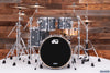 DW (DRUM WORKSHOP) DESIGN SERIES 4 PIECE DRUM KIT, STEEL GREY GLOSS, (PRE-LOVED)