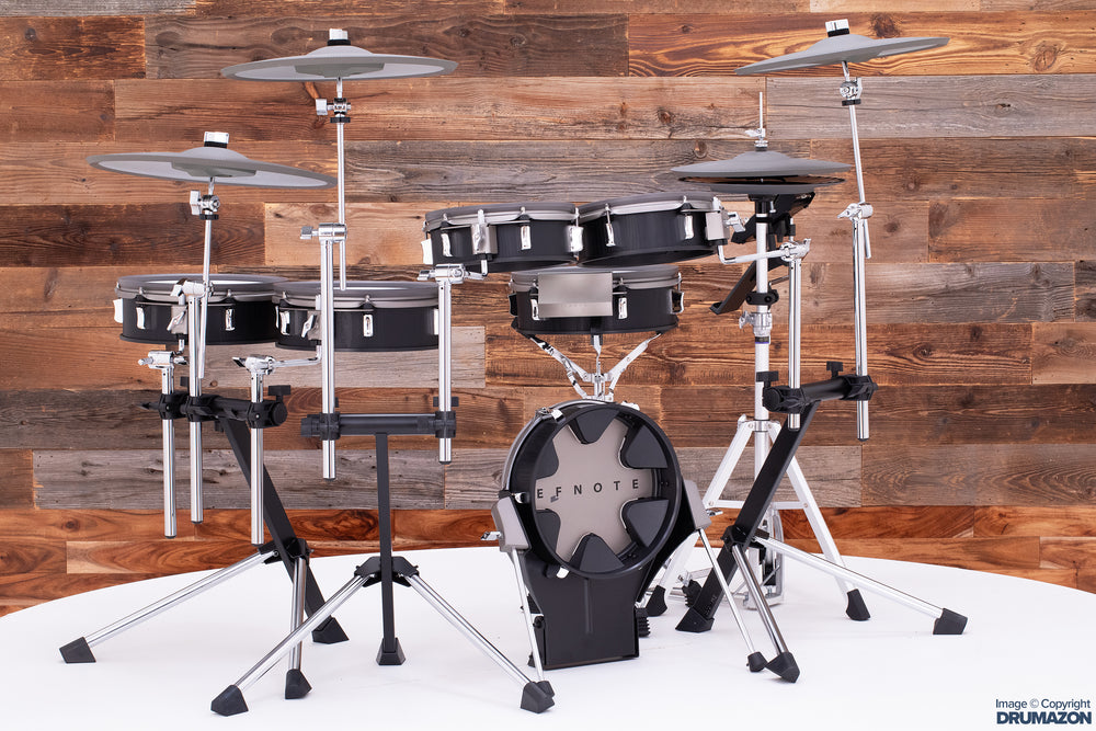 EFNOTE 3X ELECTRONIC DRUM KIT BLACK OAK ISH Drumazon