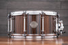 EVETTS 14 X 6.5 TASMANIAN BLACKWOOD SNARE DRUM, EBONY MAKASSAR VERTICAL GLOSS VENEER