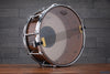 EVETTS 14 X 6.5 TASMANIAN BLACKWOOD SNARE DRUM, EBONY MAKASSAR VERTICAL GLOSS VENEER