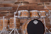 EVETTS JARRAH SHELL 6 PIECE DRUM KIT, BLACKHEART SASSAFRAS SMOOTH SATIN VENEER