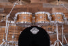 EVETTS JARRAH SHELL 6 PIECE DRUM KIT, BLACKHEART SASSAFRAS SMOOTH SATIN VENEER