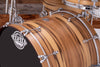 EVETTS JARRAH SHELL 6 PIECE DRUM KIT, BLACKHEART SASSAFRAS SMOOTH SATIN VENEER