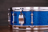 GRETSCH 14 X 5.5 MIKE JOHNSTON BROOKLYN STANDARD SNARE DRUM, LTD. ED. BLUE GLASS GLITTER