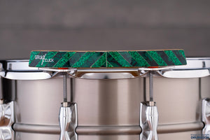GRUV-X X-CLICK EXTREME CROSS STICK ACCESSORY FOR SNARE DRUM, GREEN STRIPE (PROTOTYPE)