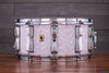 LUDWIG 14 X 6.5 CLASSIC MAPLE SNARE DRUM, WHITE MARINE PEARL (PRE-LOVED)