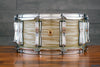 LUDWIG 14 X 6.5 CLASSIC MAPLE SNARE DRUM, CUSTOM ORDERED, OLIVE OYSTER