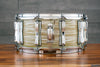 LUDWIG 14 X 6.5 CLASSIC MAPLE SNARE DRUM, CUSTOM ORDERED, OLIVE OYSTER