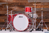 LUDWIG CLASSIC MAPLE 4 PIECE DRUM KIT, DIABLO RED LACQUER, MACH LUGS, CUSTOM ORDERED