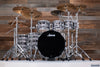 LUDWIG CLASSIC MAPLE 7 PIECE DRUM KIT, DIGITAL BLACK SPARKLE, MACH LUGS, CUSTOM ORDERED