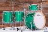 LUDWIG CONTINENTAL 4 PIECE 1 UP 2 DOWN DRUM KIT, GREEN SPARKLE