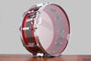 LUDWIG 14 X 6.5 VISTALITE SNARE DRUM, 50TH ANNIVERSARY PATTERN A RED SPARKLE SMOKE RED SPARKLE