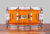 LUDWIG 14 X 6.5 VISTALITE LS903VXX47 SNARE DRUM, AMBER