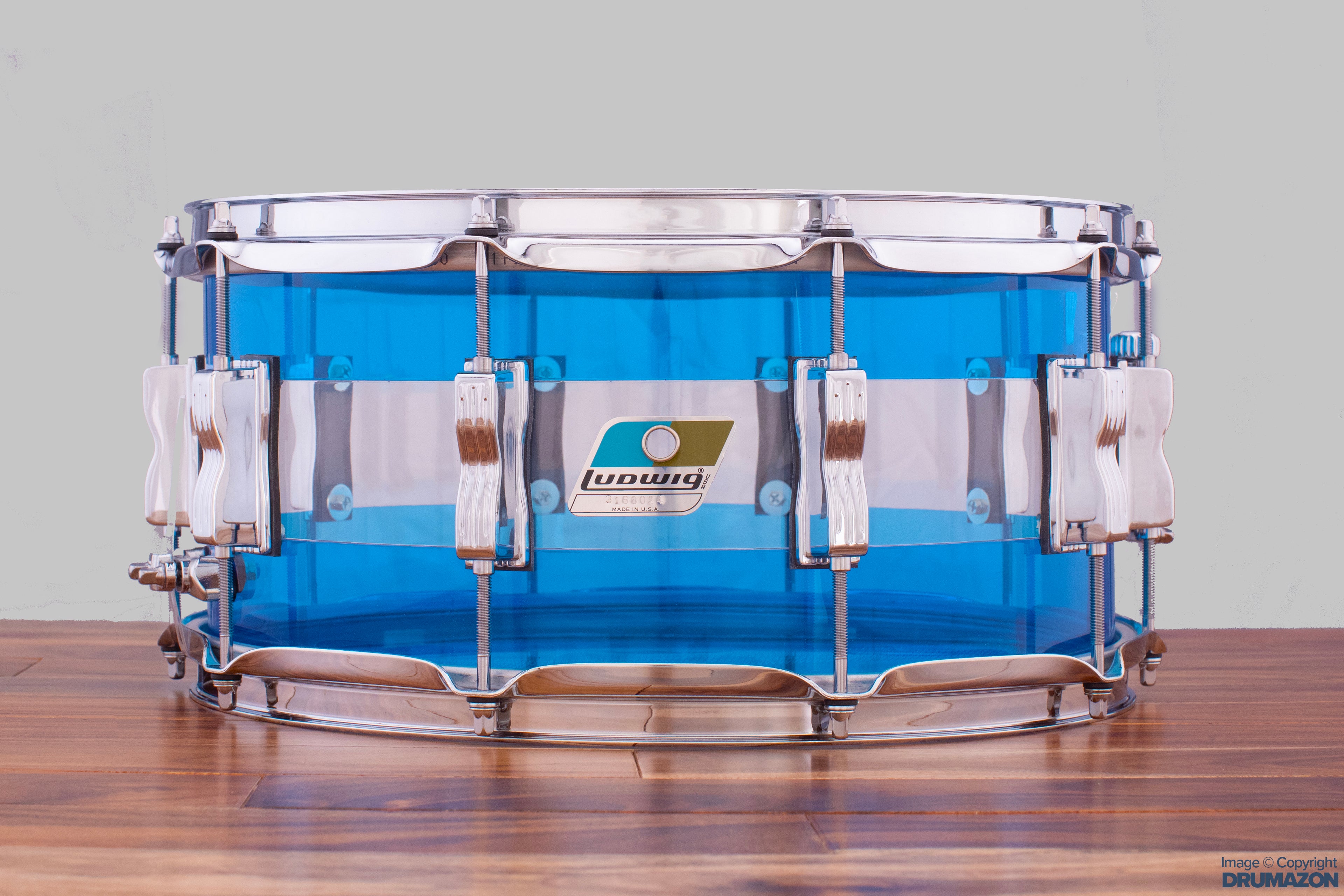 ludwig vistalite snare drum