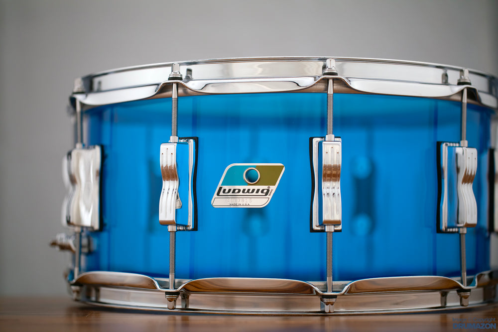 Ludwig vistalite blue deals