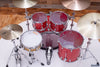 LUDWIG VISTALITE 4 PIECE DRUM KIT, EXTREMELY RARE INFUSED RED SPARKLE