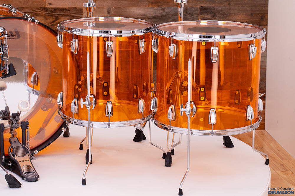 John bonham amber hotsell vistalite drum kit