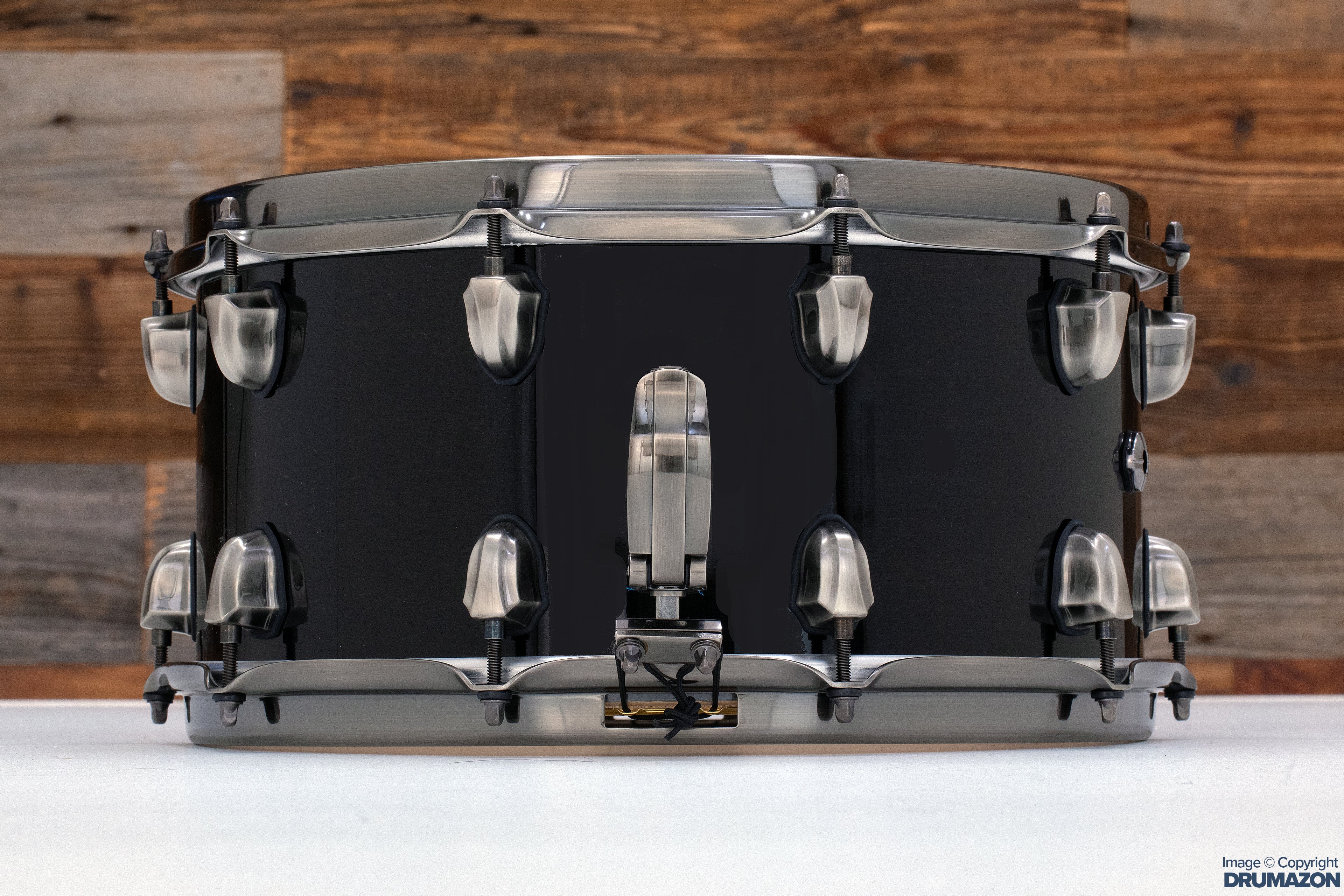 MAPEX BLACK PANTHER PHATBOB 14 X 7 MAPLE SNARE DRUM, TRANSPARENT 