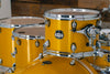 MAPEX MARS BIRCH 5 PIECE CROSS OVER DRUM KIT, SUNFLOWER SPARKLE, INCLUDES HP6005 HARDWARE PACK