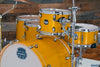 MAPEX MARS BIRCH 5 PIECE CROSS OVER DRUM KIT, SUNFLOWER SPARKLE, INCLUDES HP6005 HARDWARE PACK