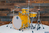 MAPEX MARS BIRCH 5 PIECE CROSS OVER DRUM KIT, SUNFLOWER SPARKLE, INCLUDES HP6005 HARDWARE PACK