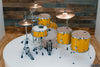 MAPEX MARS BIRCH 5 PIECE CROSS OVER DRUM KIT, SUNFLOWER SPARKLE, INCLUDES HP6005 HARDWARE PACK