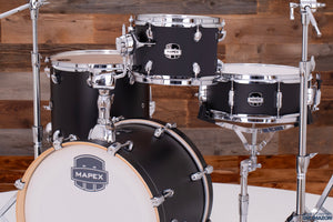 MAPEX MARS MAPLE BOP 4 PIECE DRUM KIT, MATTE BLACK