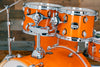 MAPEX MARS MAPLE 5 PIECE ROCK DRUM KIT, GLOSSY AMBER