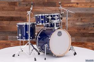 MAPEX MARS MAPLE 5 PIECE ROCK DRUM KIT, MIDNIGHT BLUE