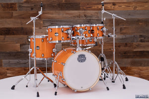 MAPEX MARS MAPLE 5 PIECE FUSION DRUM KIT, GLOSSY AMBER, FREE 8" TOM!