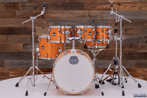 MAPEX MARS MAPLE 6 PIECE FUSION DRUM KIT, GLOSSY AMBER (EX-DISPLAY, FREE TOM)