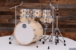 MAPEX MARS MAPLE 6 PIECE DRUM KIT, NATURAL SATIN WOOD (EX DISPLAY, FREE TOM)