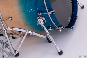 MAPEX SATURN CLASSIC 7 PIECE 3 UP / 2 DOWN DRUM KIT WITH GONG DRUM, AQUA FADE